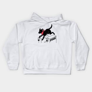 Negro Matapacos Riot Dog - Protest, Fare Evasion, Street Art Kids Hoodie